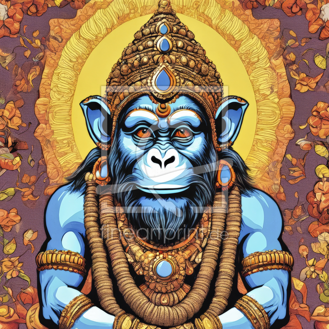 Bild-Nr.: 12818895 Hanuman Gott der Affen KI erstellt von XYRIUS