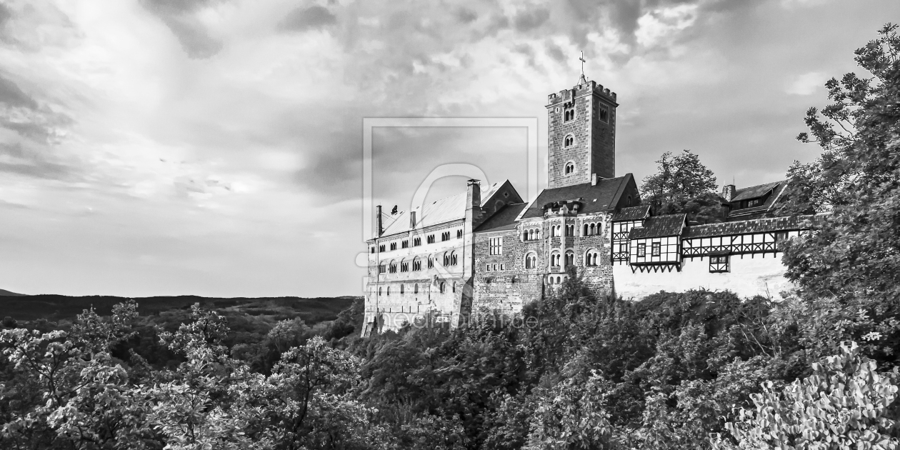 Bild-Nr.: 12820106 Wartburg bei Eisenach in Thüringen - monochrom erstellt von dieterich
