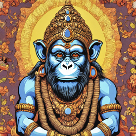 Hanuman Gott der Affen KI/12818895